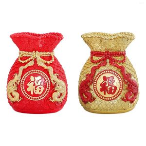 Vasos Spring Festival Bolsa Bolsa Feng Shui Vase Ornamento Boche