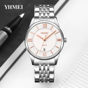 Luxury Fashion Leisure Business Quartz Waterproof Steel Band Watch