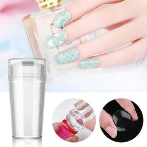 Silicone Transparent Nail Art Stamping Kit French para Manicure Plate Polishish Stisnch Modelo