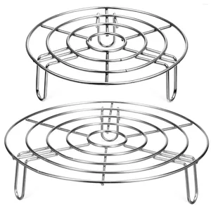Bakningsverktyg Rostfritt stål Ångare Rack Ångningsbricka Multifunktion Fyllda bulle Egg Grill Ångstativ Hylla Kök Matlagtillbehör