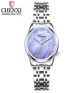 Chenxi Women Flower Texture Dial Watches Watch для женских Quartz Wath