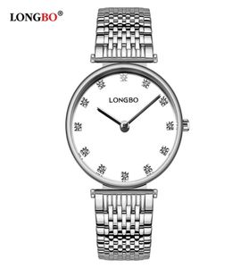 Longbo Brand Fashion Lovers Watches Waterproof Stainless Steel Women Men Quartz Wristwatch Classic Par Watch Reloj Gifts 5095124536881