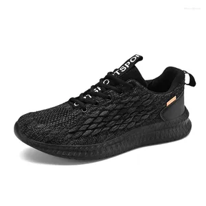 Casual Shoes Men's Brand Sneakers Flying Woven Dreatoble Sports Lightweight Outdoor Training Shoe Running