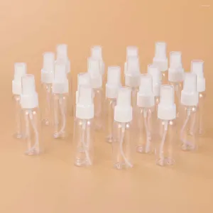 Speicherflaschen 20pcs Mini Plastik kleiner leerer Sprühflasche für Make -up und Hautpflege nachfüllbare Reiseverwendung (30 ml transparent mit