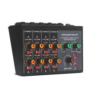 Processors Audio Mixer Portable ABS Digital 8Channel Stereo Sound Mixing Console Reverb Effect Live Streaming Adapter
