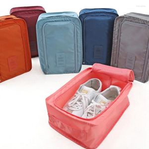 Bolsas de armazenamento Organizador de viagens dobrável portátil saco de sapato pequeno cosmético doméstico à prova d'água