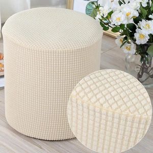 Chair Covers Stretch Stool Slipcover Polyester Cover Dust-proof Jacquard Foot Non Slip Protector Useful For Home