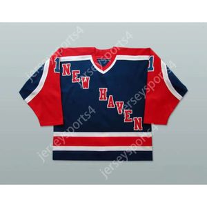 GDSIR Custom Bob Janecyk New Haven Nighthawks Hockey Jersey Top Ed S-M-L-XL-XXL-3XL-4XL-5XL-6XL
