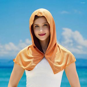 Bandanas Cooling Hoodie Towel Extra Soft Head & Neck Sun Protection Sweat Absorption UV Quick Drying Wrap