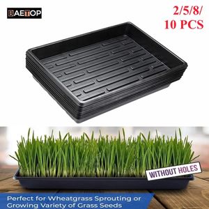 Plastic Plant Growing Pot without Holes Seedling Starter Trays Hydroponic Tray for Flowers Seedlings Plants 29x39cm 240329