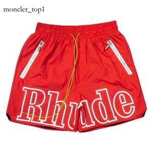 RHUDE MENショートデザイナージムショーツルードショーツマンヒップホップパターン5ポイントショーツランニングスポーツクイックドライスイムショーツRHUDEショーツラグジュアリーショーツ6064