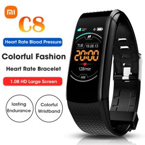 Wristbands Xiaomi Smart Band 2022 Fitness Bracelet Women Blood Pressure Fitness Tracker Hear Rate Monitor Sport Watch Men For Android IOS