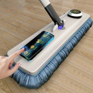 Magic Self Claening Squeeze Mop Microfiber Spin and Go Flat Mop for Washing Floor Home Cleaning Tool Badrumstillbehör Set 240327