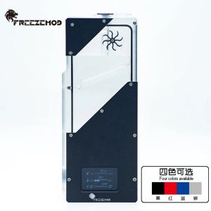 Cases Freezemod Computer Water Cooler Intelligent Water Tank Hall Flow Speed Rgb Control Porous Position Installation. Boxznsx