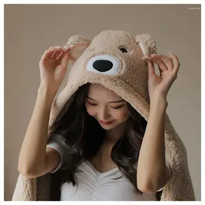 Одеяла Корейская версия милой ленивой шаль с капюшоном плащ в стиле плащ в стиле одеяла в стиле барана