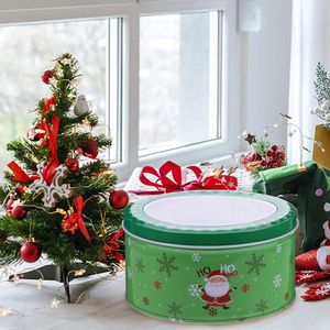 Storage Bottles Chrismas Gifts Christmas Candy Jar Supplies Biscuit Case Paper Cookie Containers Tins With Window Child