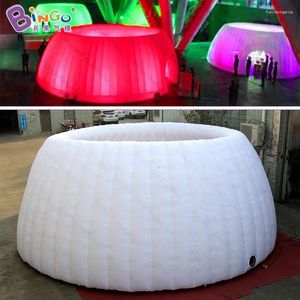 Tält och skyddsrum Est Design Fashion 7x7x2,6 meter vit luftkupol tält / uppblåsbar LED -belysningsparti till salu