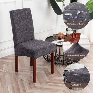 Chair Covers Waterproof Dining Room Slipcovers Removable Washable And Protective Cover For Kitchen Home Decor