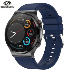 Watches Smart Man E300 Smart Watch Laser Therapy ECG Excell SPO2 BP Hjärtfrekvens Blodtryck Kroppstemperatur Monitor Motion Tracking