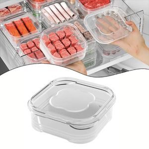 Förvaringsflaskor 1 st förseglad låda färskt håll matbehållare kylskåp arrangör frukt frysande tätning kök fodral