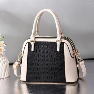 Bolsas de ombro bolsa feminina 2024 Moda crocodilo padrão mensageiro bolsa feminina de personalidade de atmosfera simples shell