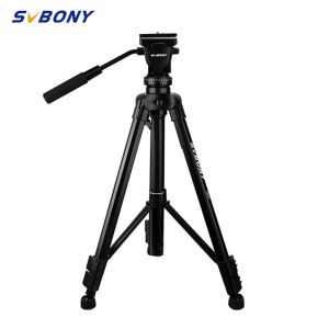 Monopods Svbony Professional Foldbar Camera TripoD Fluid Head Stativ Stabilizer stativ för digital SLR Canon Nikon Sony DSLR -kameror