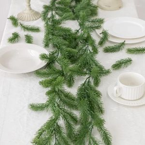 Decorative Flowers 72 Mesh Pine Leaves Artificial Plants For Christmas Grass Vine Skewers Outdoor Garden Home Decorations Wedding Site