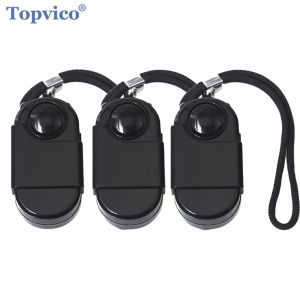Detector Topvico Camping Alarm 3PCS Podróż Portable Mini PIR Detektor czujnika ruchu w podczerwieni 120dB bezprzewodowy zabezpieczenie domu