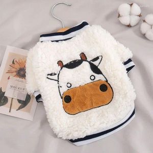 Roupas de vestuário de cachorro outono e estilos de inverno, suéteres de vaca TEDDY BOMEI Small Heart Cat Pets fofo