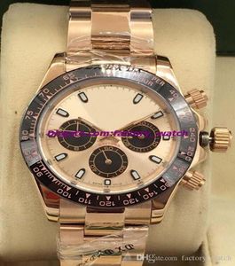 Lüks Saatler Satıyor 8 Stil 18K Gül Gold Saat Seramik Çember Paslanmaz Çelik Bilezik Otomatik Moda Men039S Watch W7053239