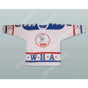 Gdsir Custom MICHEL PARIZEAU 1977 WHA ALL-STAR HOCKEY JERSEY NEW Top Ed S-M-L-XL-XXL-3XL-4XL-5XL-6XL