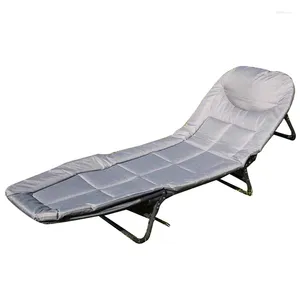 Camp Furniture Camping Chair Folding Leisure Chaise Longue Garden Long Portable Beach Outdoor Recliner Angle Adjustable Lightweight