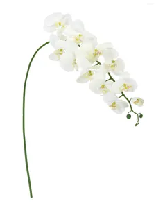 Dekorative Blumen 11heads DIY künstliche falsche Seidenblume Phalaenopsis Schmetterling Orchideen Wohnkultur