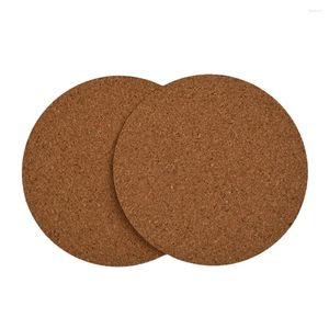 Maty stołowe Maty Cork Korkory 60pcs przeciwpoślizgowe powierzchnia drewniane kolor drewniany DIY dla 60 sztuk podkładu trwałe