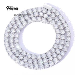 Hip Hop 925 Sterling Silver 3mm 4mm 5mm VVS Moissanites diamanthalsband Moissanite Tennis Chain