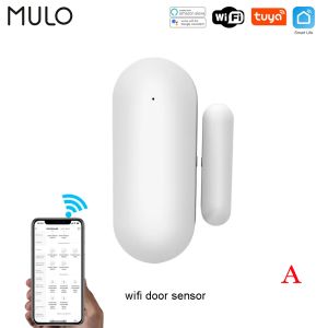 Kits tuya smart home wi -fi porta sensor de porta aberta/fechada Detectores