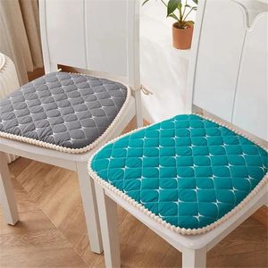 Pillow Simple Solid Color Dining Chair Non-slip Mat Four Seasons Universal Office Sedentary Stool Pad Fashion Home Decor Seat