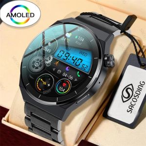 Смотреть NFC IP68 водонепроницаемые мужчины смотрят GT3 Pro Bluetooth Call Smart Watch Sport Watch 2022 Новые умные часы для мужчин для Xiaomi Realme Huawei