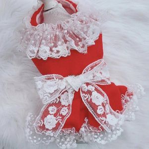 Dog Apparel Pet Dress Winter Dresses Cute Girl Clothes Wedding Costumes Puppy Skirt Yorkshire Pomeranian Poodle Bichon Clothing