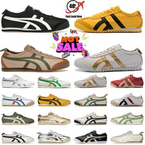 2024 Onitsukass Tiger Mexico 66 Lifestyle Sneakers Women Men Designers Black White Blue Yellow Beige Low Fashion Trainers Loafer D88