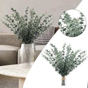 Flores decorativas folhas artificiais Hastes de árvores galhos e inserções verdes para decoração doméstica