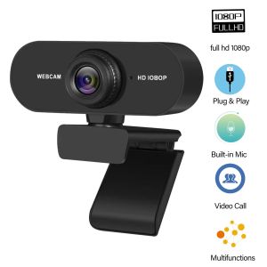 Webbkameror Webcam Mini Camera 4K Web Cam PC Gamer Microphone 1080p Streaming USB Cameras Video Professional för dator- och kontorsbärbar dator