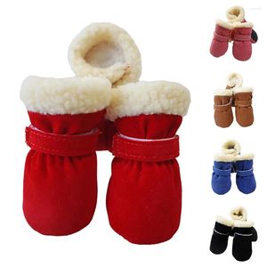 Dog Apparel Snow With Anti-Slip Sole Windproof Pet Shoes For Winter Small Medium Dogs Puppies