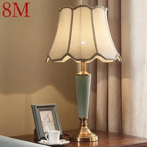 Table Lamps 8M Contemporary Ceramics Lamp American Style Living Room Bedroom Bedside Desk Light El Engineering Decorative