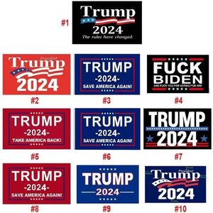 Donald Trump President Garden Flags 3x5 ft 2024 rielettere Take America Back Flag con tetti a valle di ottone Patriotico Outdoor Decorazione interno Banner 115 2024