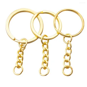 Keychains 2024 Fashion 25/30mm Flat/Aperture Key Ring With Single