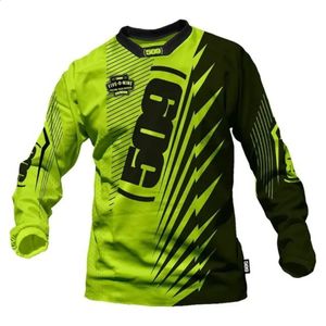 Spot spring summer latest downhill mountain bike long-sleeved mtb uniform cycling Jersey mens racing shirt 240328