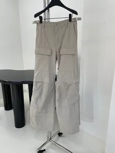 Frauenhose Mode Cargo Taschen Flare für Frauen 2024 Hochwertige verstellbare Taille Reißverschluss abnehmbare Hosen Beine Slack Lady