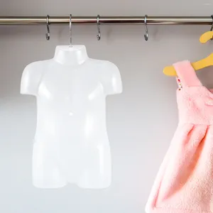 Förvaringspåsar barns plast mannequin babykläder modell butik hängare visar barn