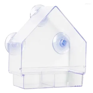 Other Bird Supplies Clear Window Feeders With Strong Suction Cups Hanging Birdhouse Outdoor Transparent Feeder Hummingbird